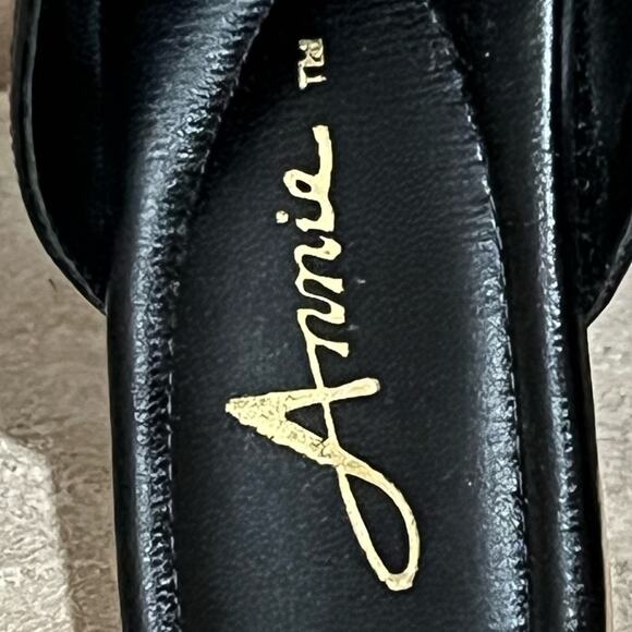 Annie's Elephant Sandals Black & Gold size 9.5 Wide - Picture 8 of 13